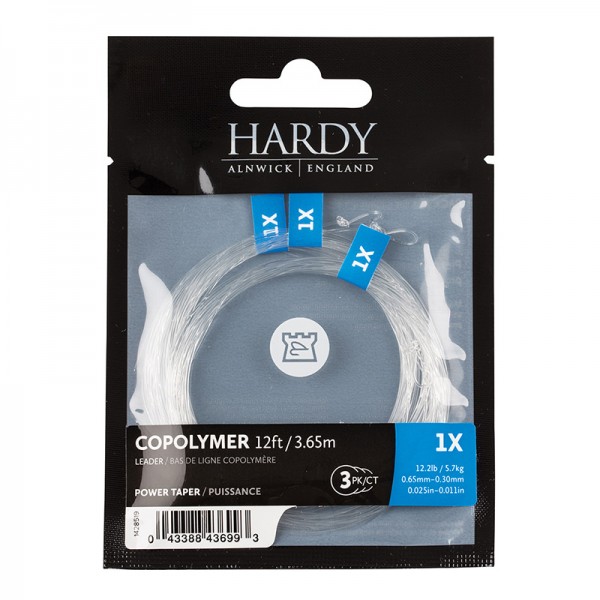 Hardy Copolymer Power Taper Leader 12ft., 3er Pack